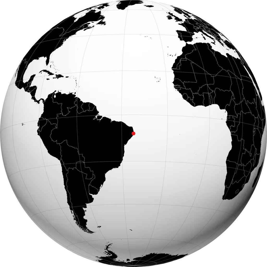 Recife op de globe