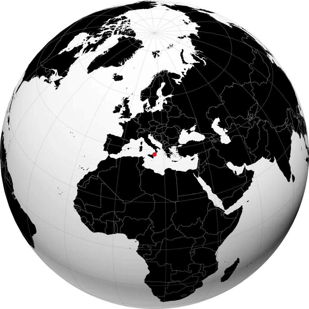 Reggio Calabria op de globe