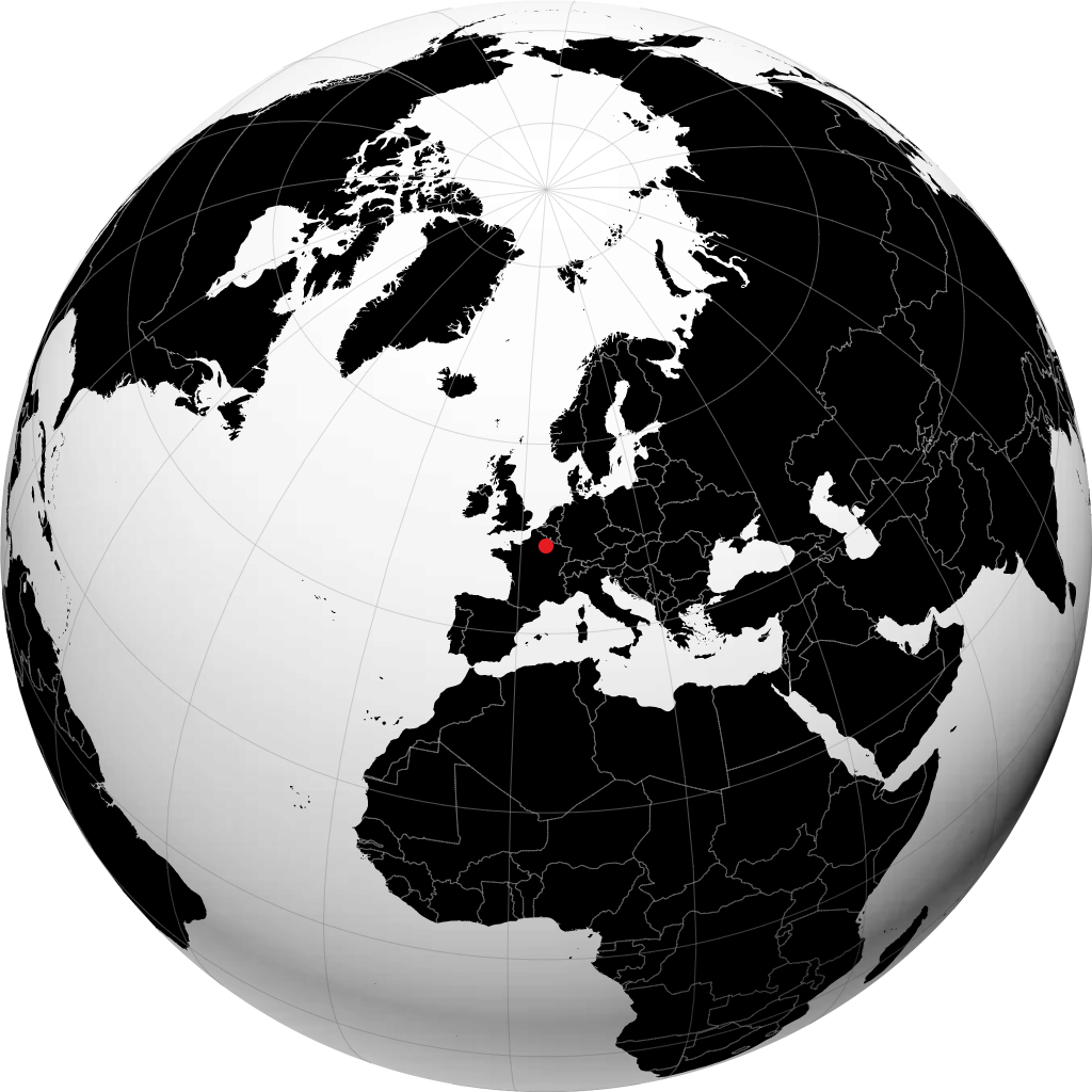 Reims op de globe