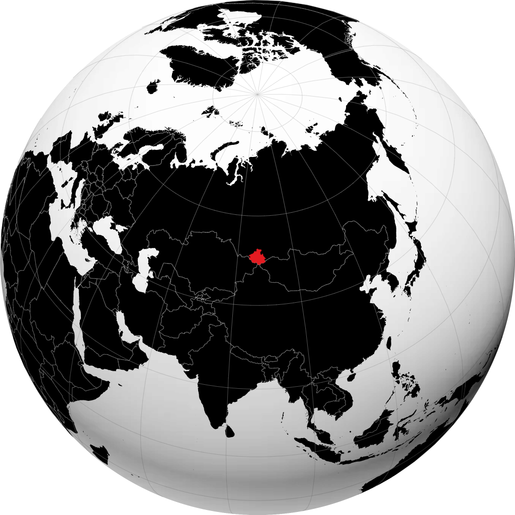Altay op de globe