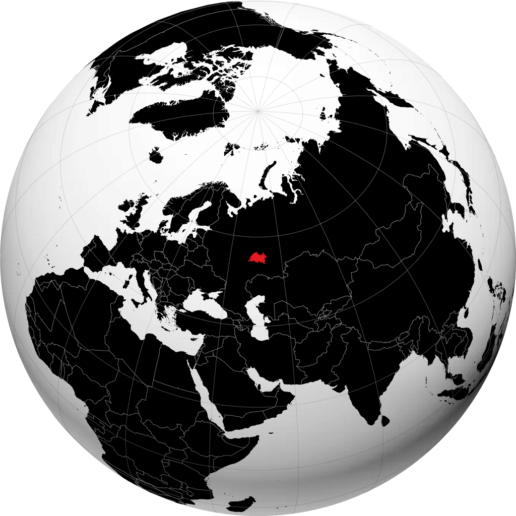 Tatarstan op de globe