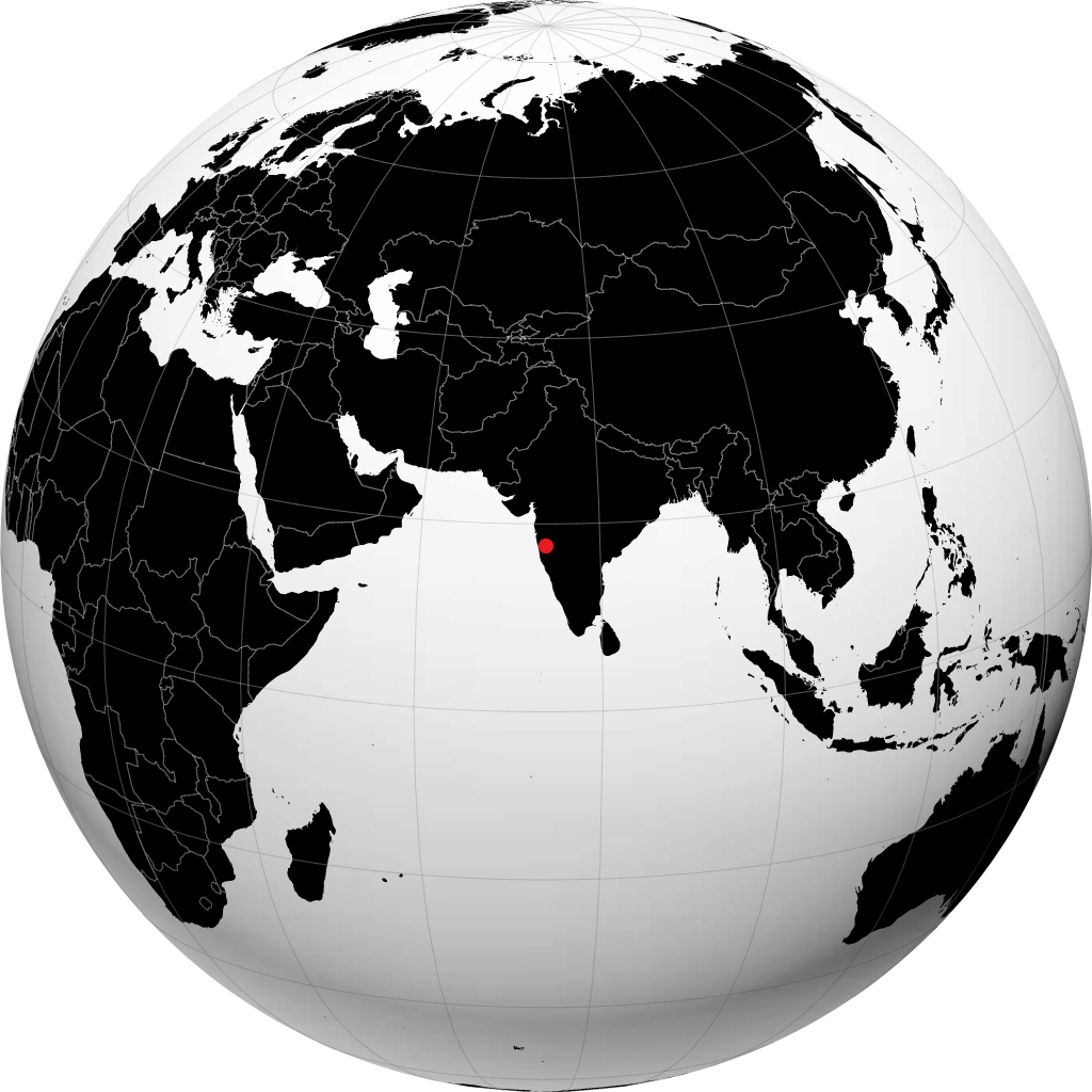 Satara op de globe