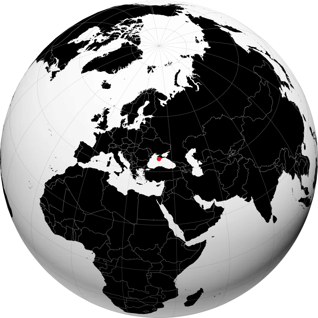 Sebastopol op de globe
