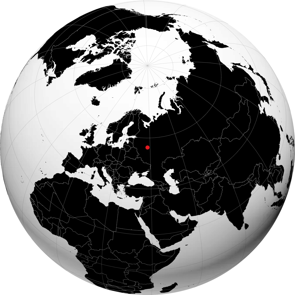Sergiyev Posad op de globe