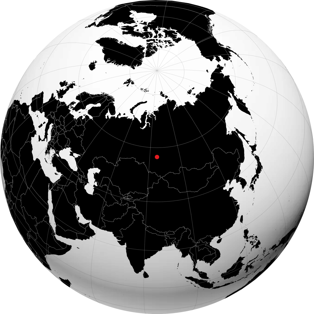 Seversk op de globe