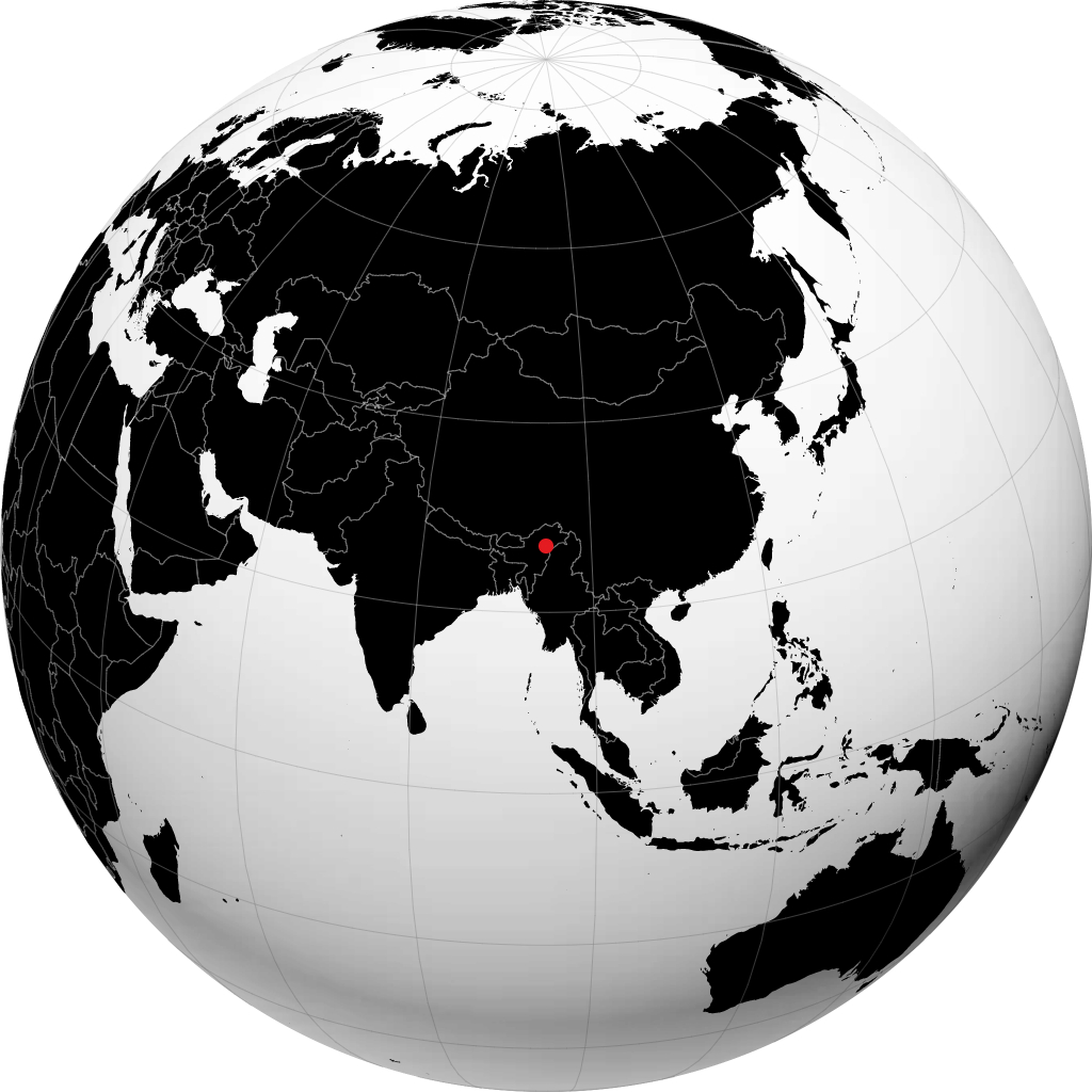Sibsagar op de globe
