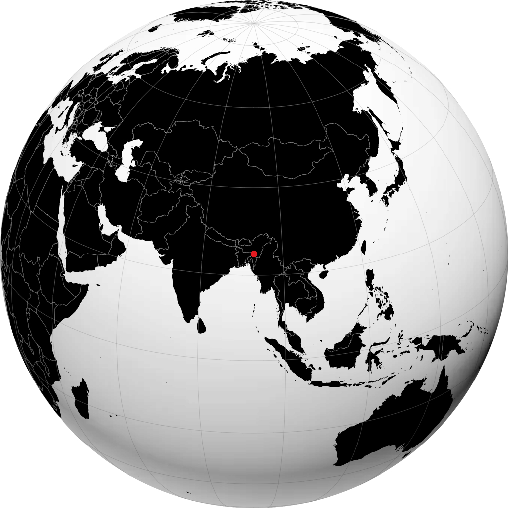 Silchar op de globe
