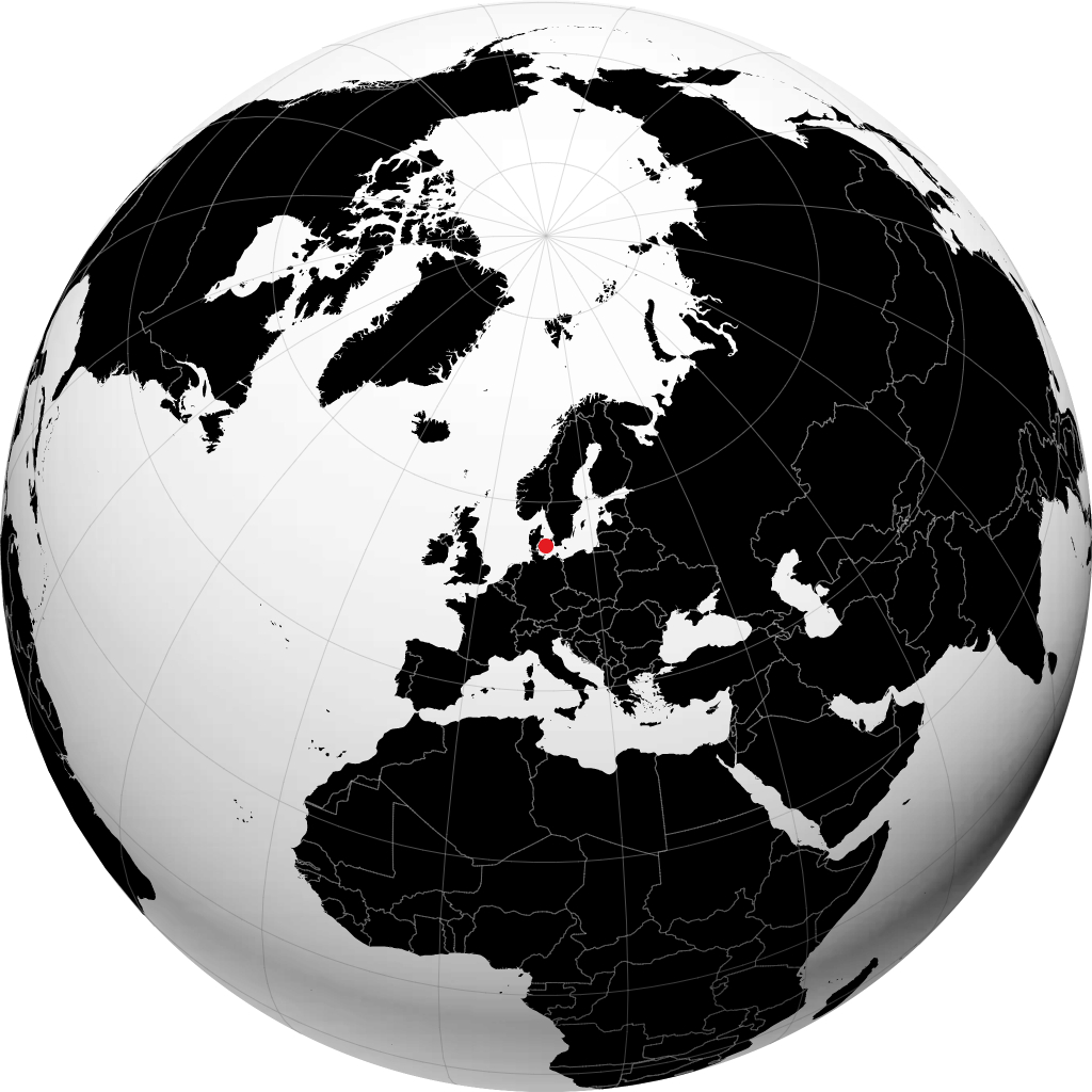 Slagelse op de globe