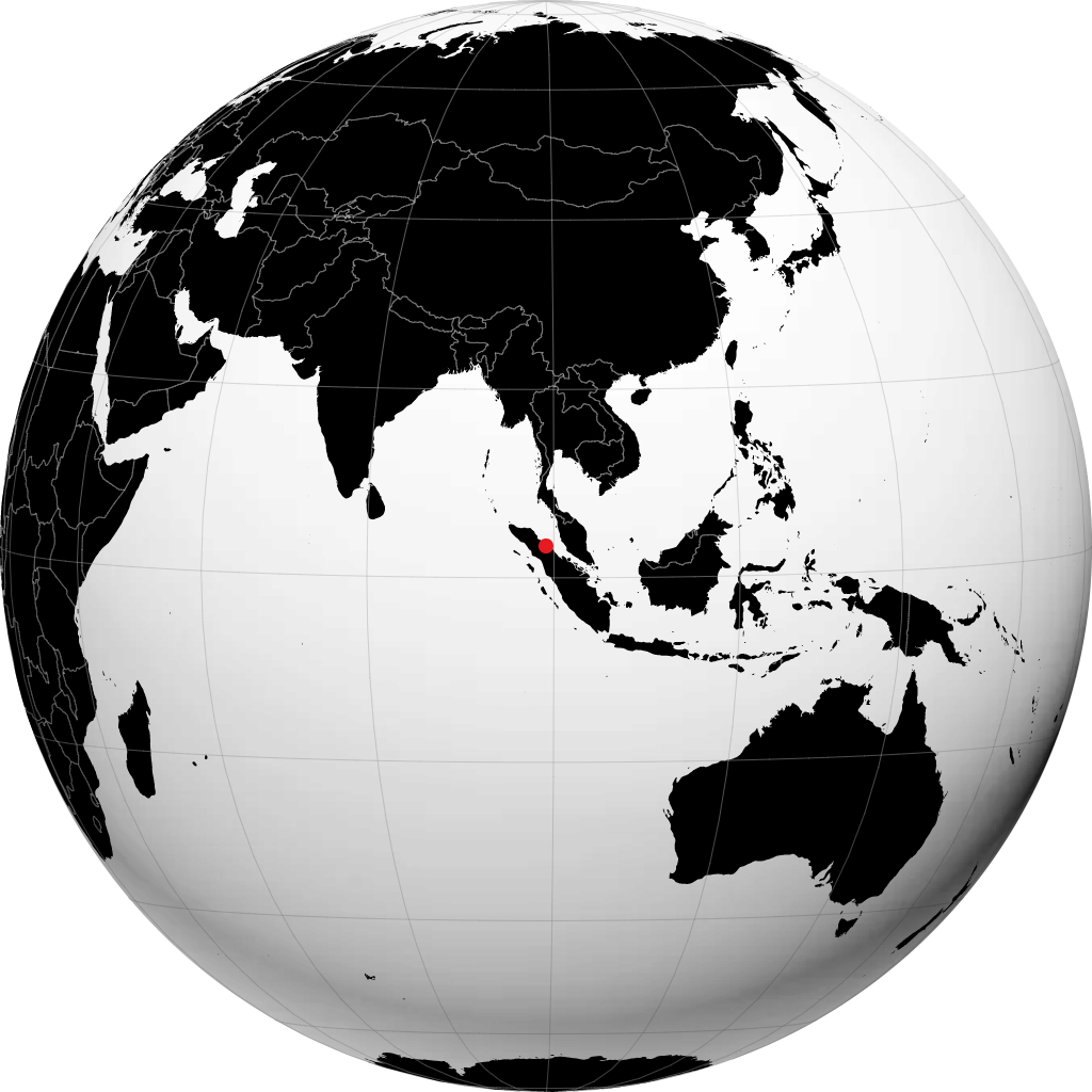 Tebing Tinggi op de globe
