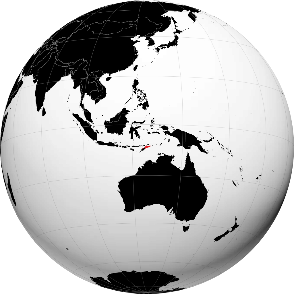 Oost-Timor op de globe