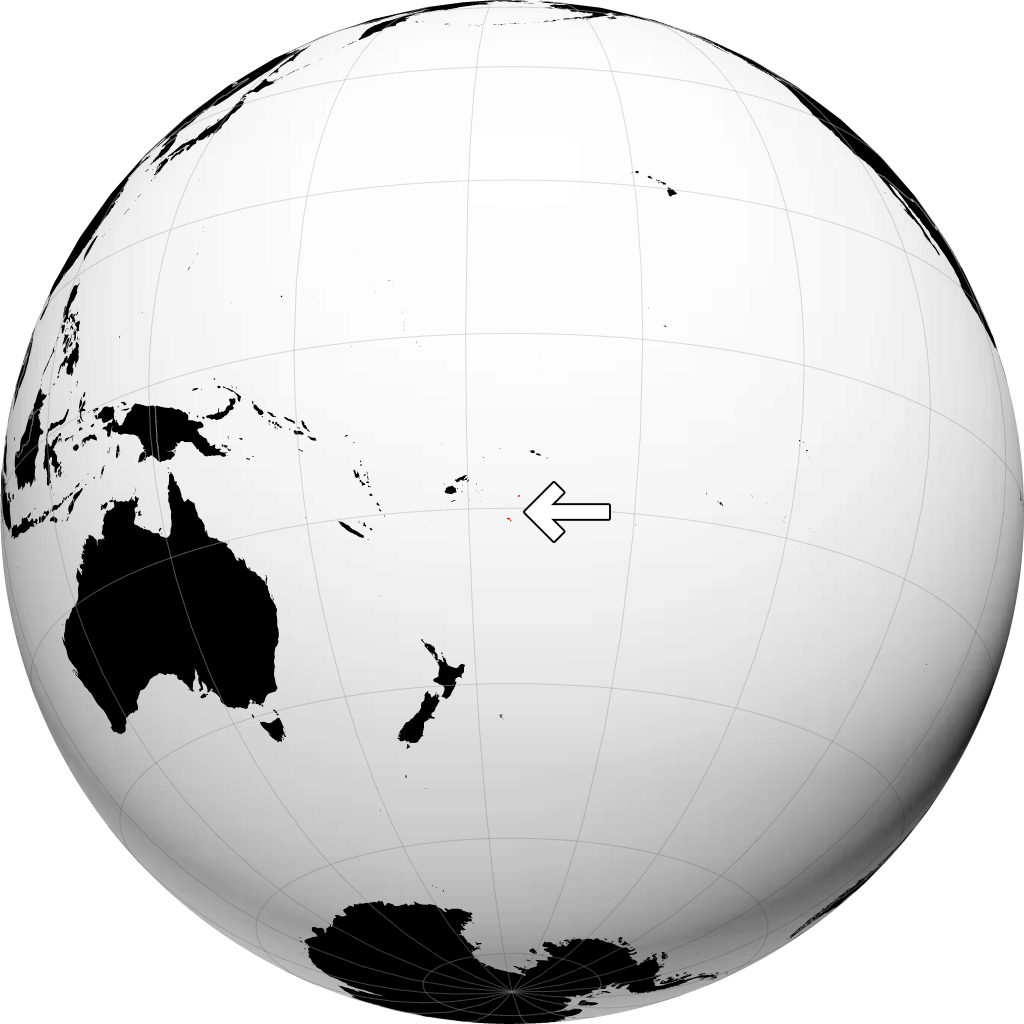 Tonga op de globe