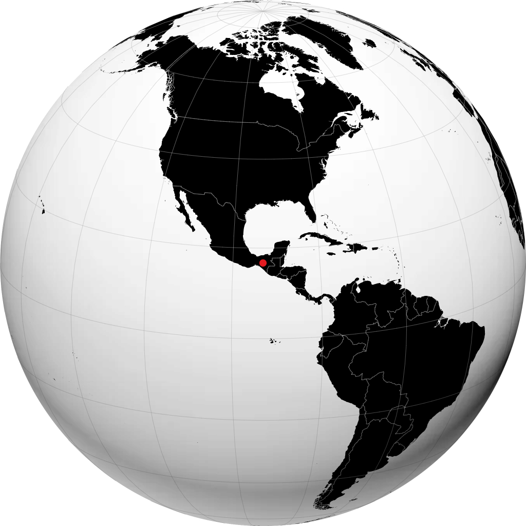 Tuxtla Gutiérrez op de globe