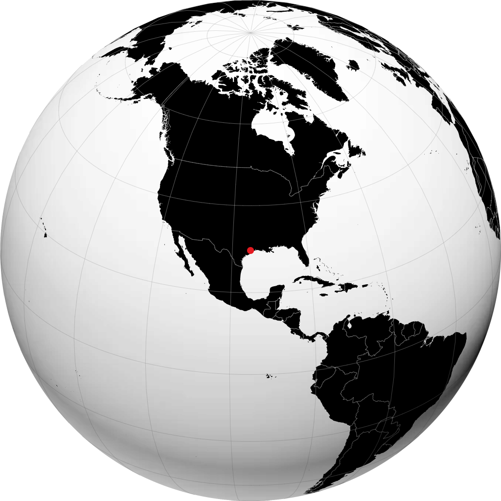Pasadena op de globe
