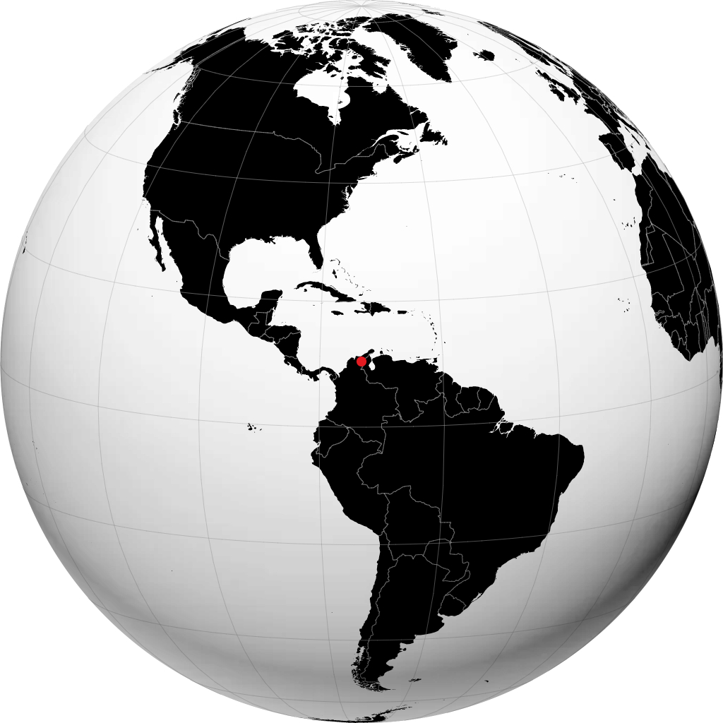 Valledupar op de globe
