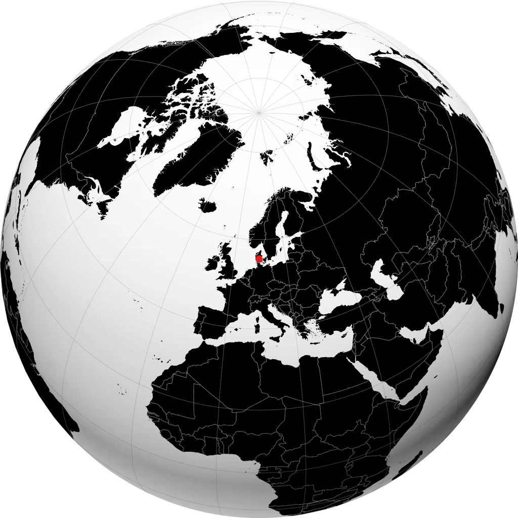 Vejle op de globe