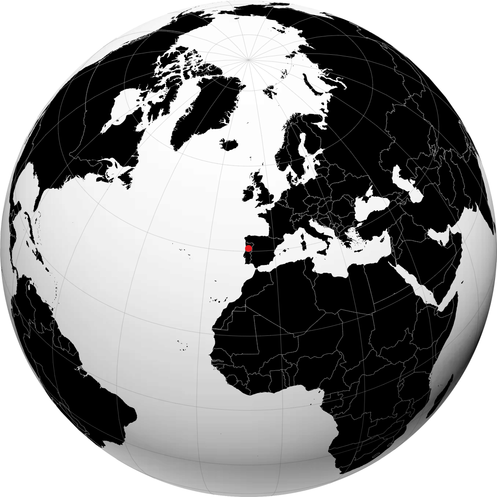 Viseu op de globe