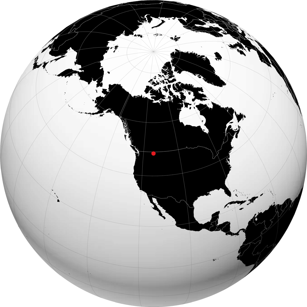 Whitefish op de globe