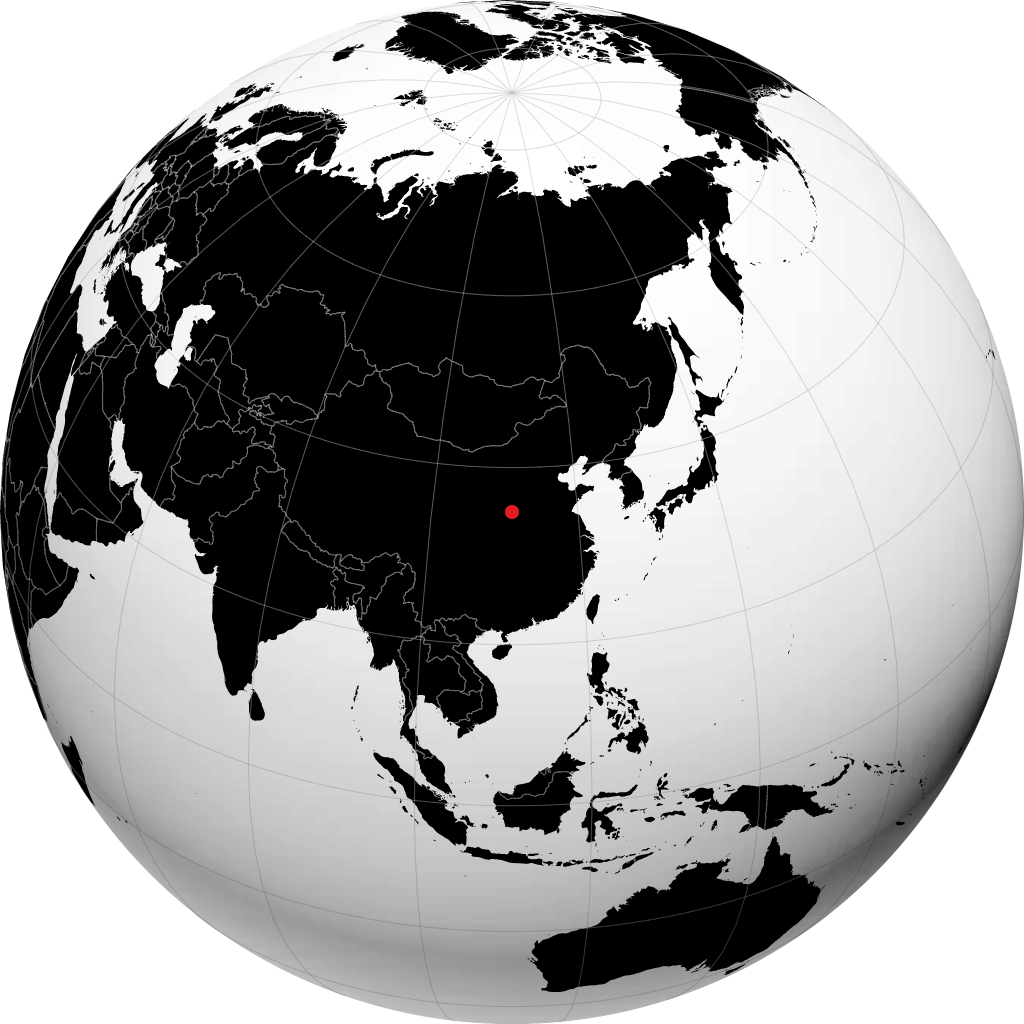 Yuncheng op de globe
