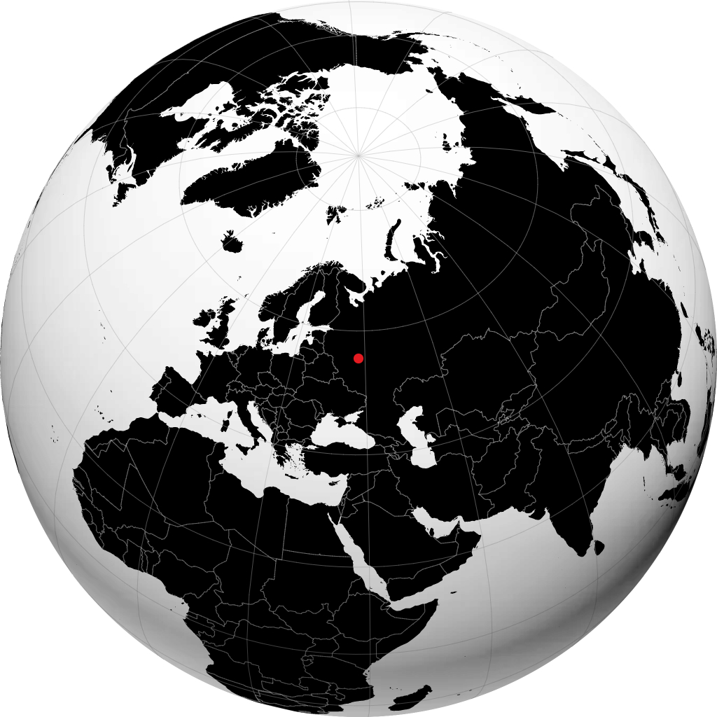 Zhukovskiy op de globe